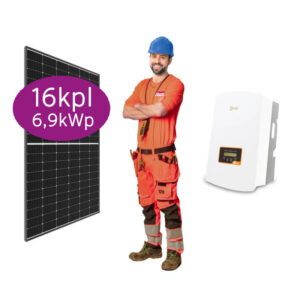 Aurinkovoimala 7 kWp 16 aurinkopaneelia