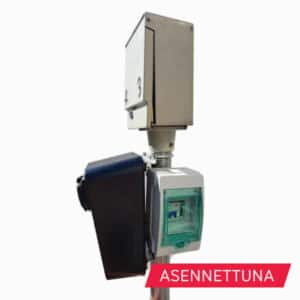 Latausasema lämmitystolppaan